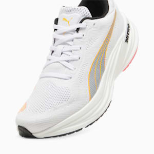 Tenis de correr Magnify NITRO 2 para hombre, PUMA White-Sun Stream-Sunset Glow, extralarge